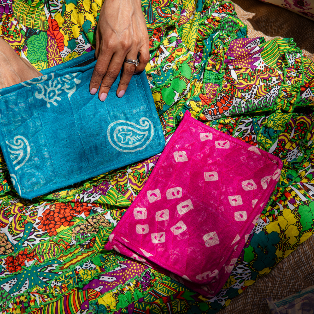 Travel Pouches with Eye Mask & Scrunchie